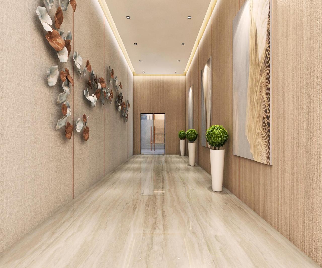 Ames Hotel Malacca Kültér fotó 3D rendering of a hallway