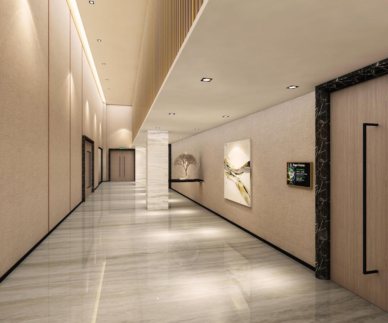 Ames Hotel Malacca Kültér fotó 3D rendering of a corridor